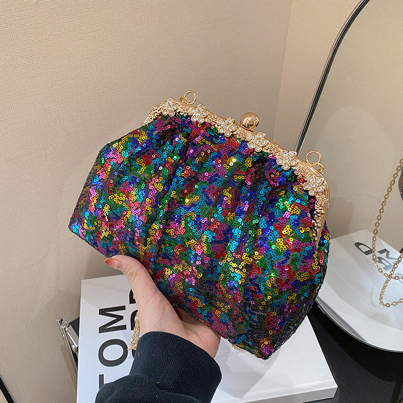 Damen glamouröse Abendtasche mit funkelnden Strassdetails Nord Taschen