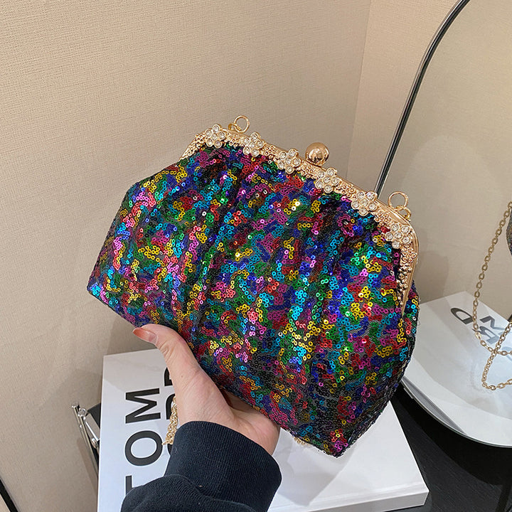 Damen glamouröse Abendtasche mit funkelnden Strassdetails Nord Taschen