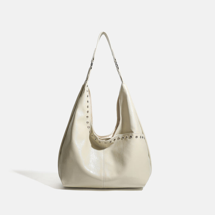 Damen Hobo-Tasche mit raffiniertem Koriander-Design und stilvollen Nieten Nord Taschen