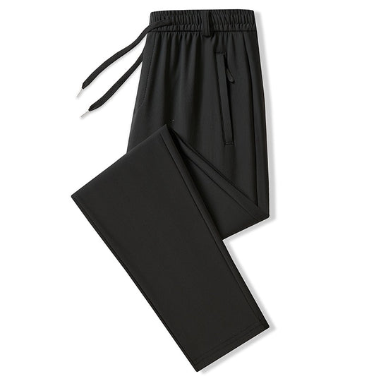 Herren Performance-Jogginghose im Straight-Fit mit elastischem Tunnelzugbund und verdeckter Reißverschlusstasche Nord Taschen
