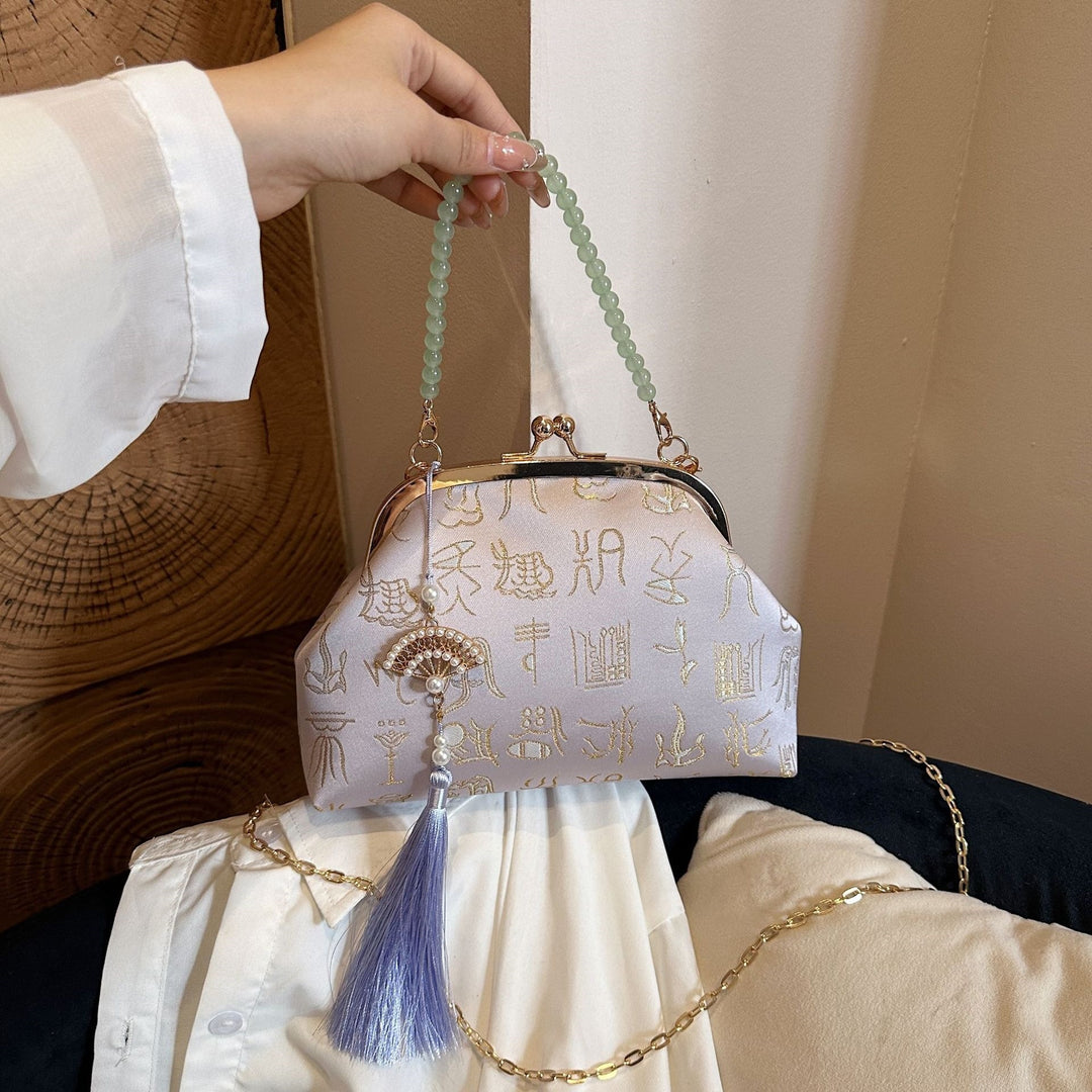 Damen elegante Clutch mit einzigartigem Anhänger Nord Taschen