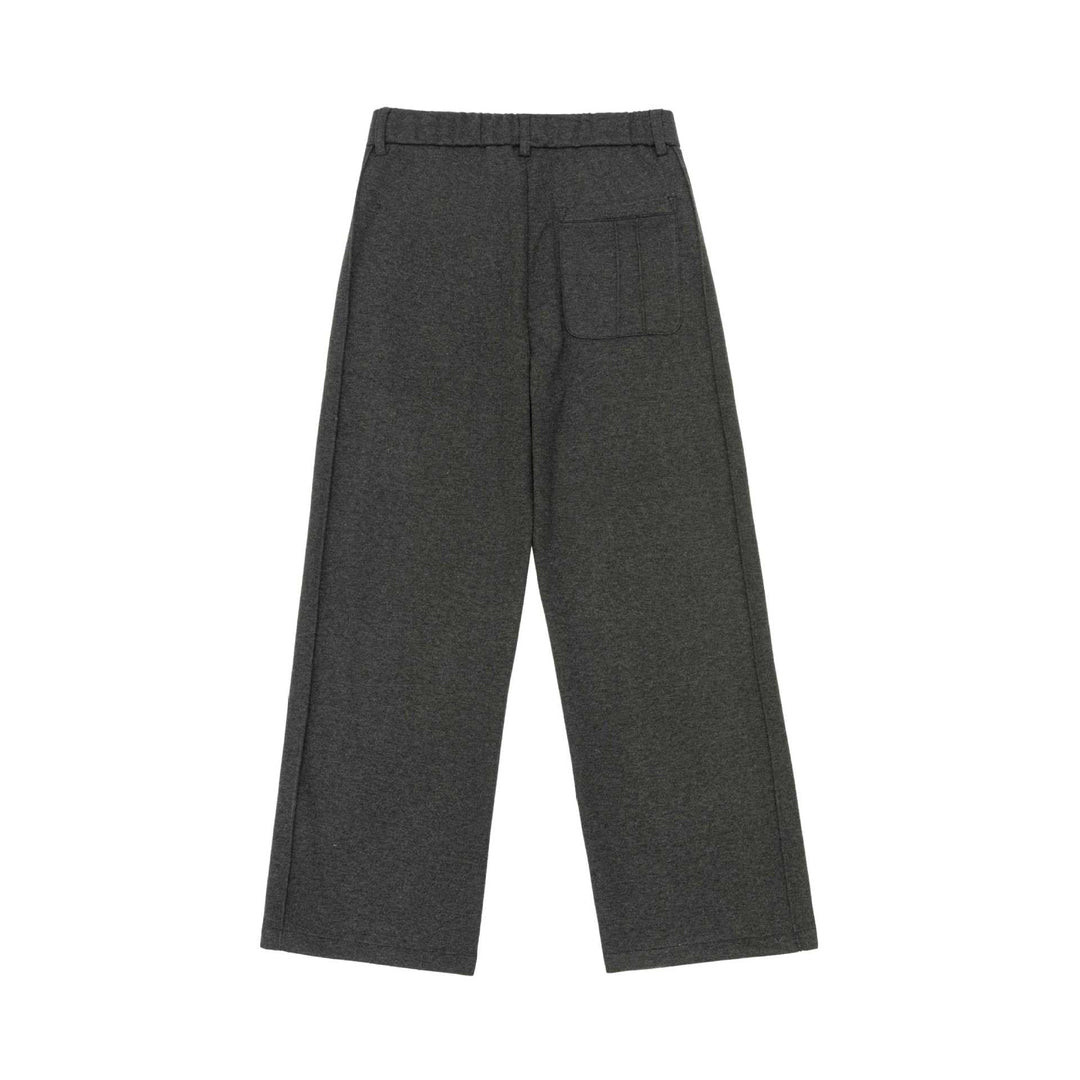 Damen Weite Bundfaltenhose aus Sweatstoff mit hoher Taille und Bügelfalte Nord Taschen