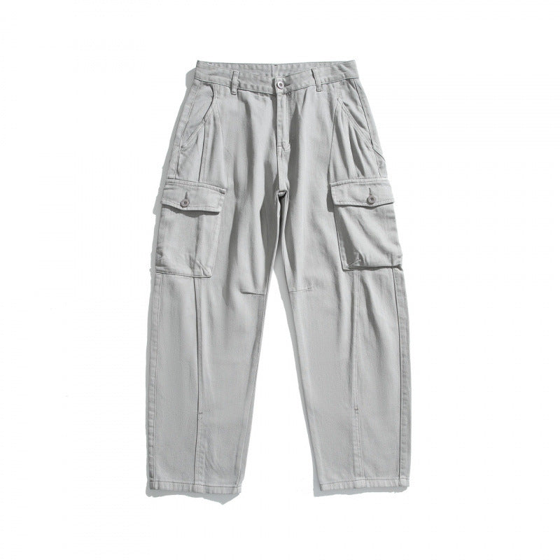 Herren Cargo-Hose im Utility-Stil mit Klappentaschen und geradem Bein Nord Taschen