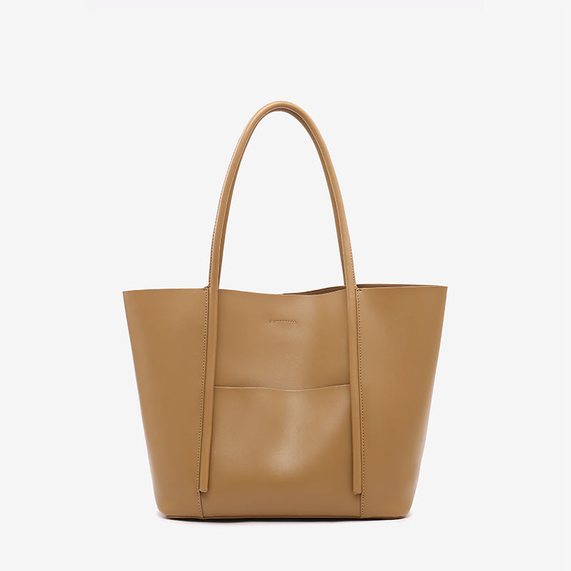 Damen schlichte Ledertasche mit praktischem Innendesign Nord Taschen
