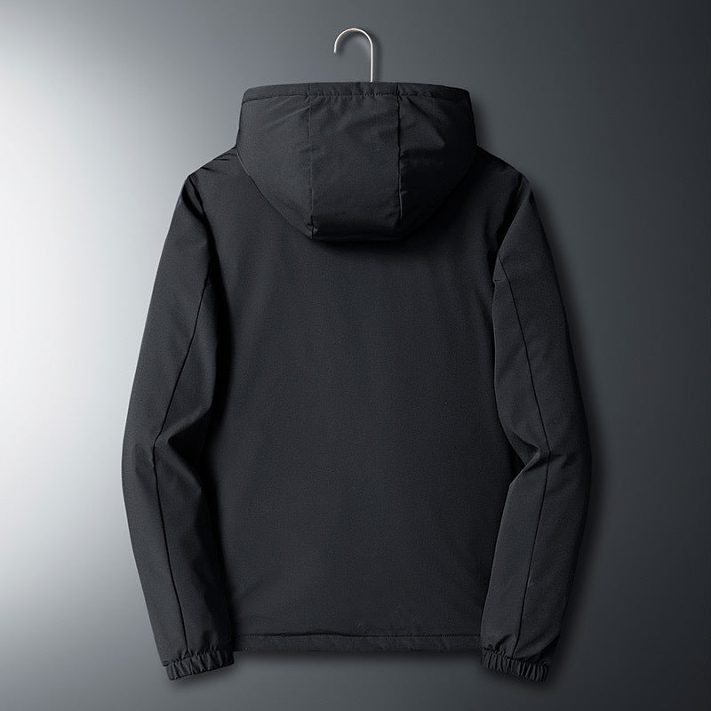 Herren Leichte Softshelljacke mit Kapuze, wind- und wasserabweisend Nord Taschen