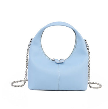 Damen Hobo-Tasche aus hochwertigem Kunstleder mit dekorativem Kettenriemen Nord Taschen