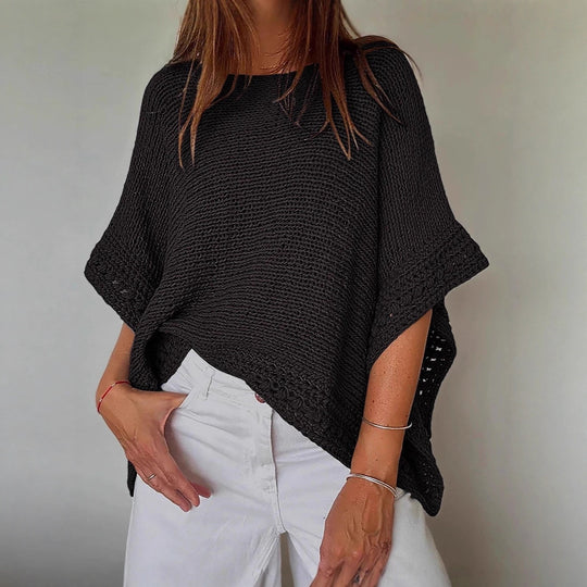 Damen Lässiger Strickpullover Nord Taschen