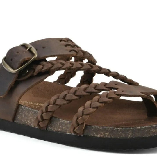 Damen Riemchen-Sandalen mit geflochtenem Design und verstellbarem Riemen