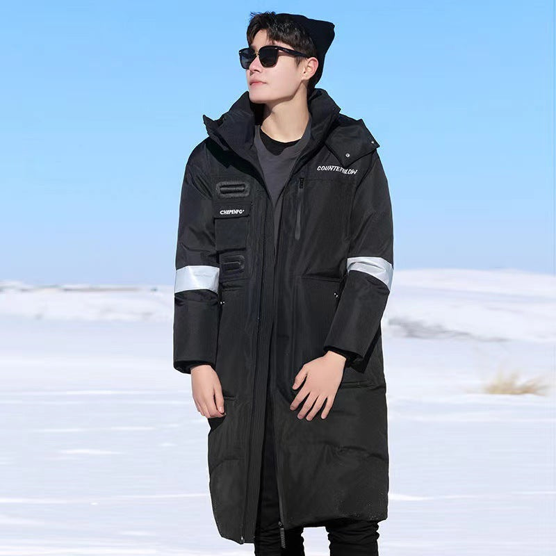 Herren Wärmender wasserdichter Winterparka mit Kapuze und reflektierenden Details Nord Taschen
