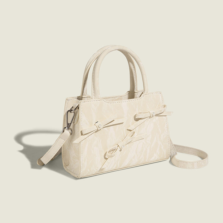 Damen Handtasche mit filigranem Schleifenakzent und strukturiertem Obermaterial Nord Taschen