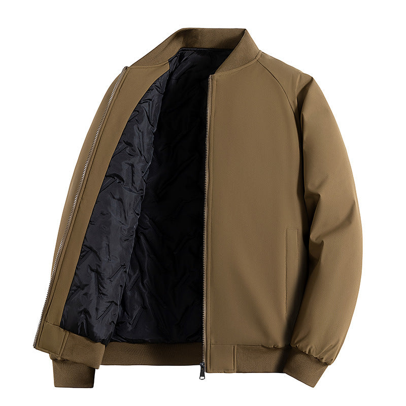 Herren Minimalistische Tech-Bomberjacke mit thermoisolierter Stepp-Innenlage und verdecktem Reißverschluss Nord Taschen