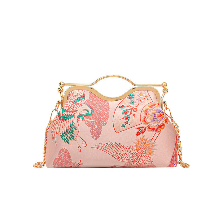 Damen elegante Handtasche mit künstlerischem Vogel-Design Nord Taschen