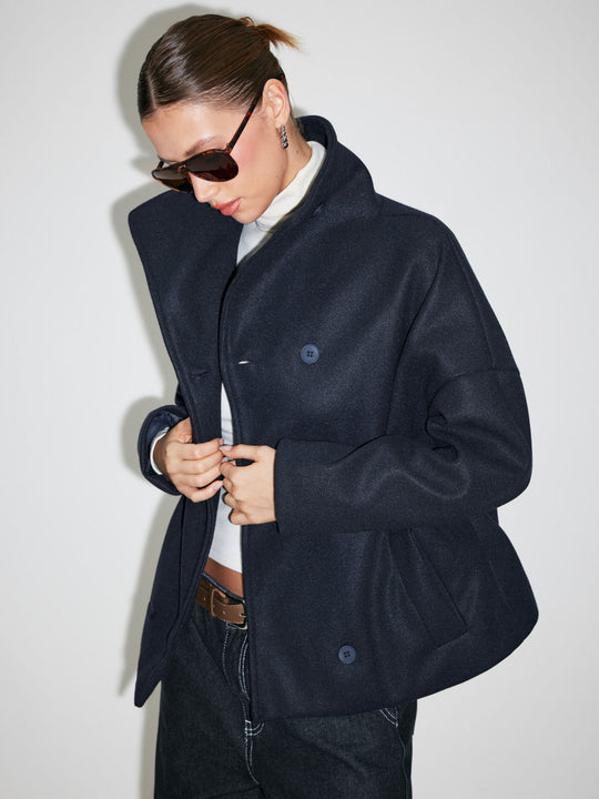 Damen Modischer Oversize-Blazer Nord Taschen