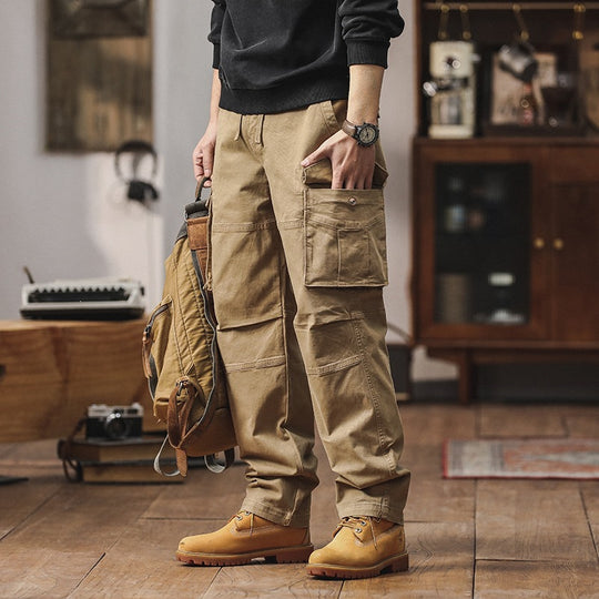 Herren Cargo-Hose mit verstärkten Kniepartien und Multifachtaschen Nord Taschen