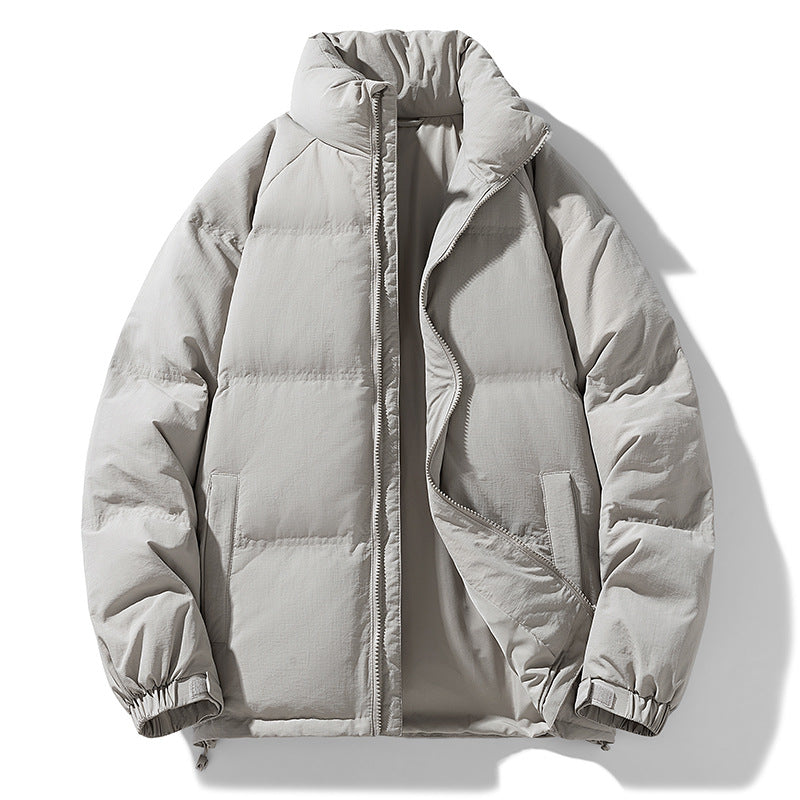 Herren Stepp-Daunen-Winterjacke mit hohem Stehkragen und verstellbarem Saum Nord Taschen
