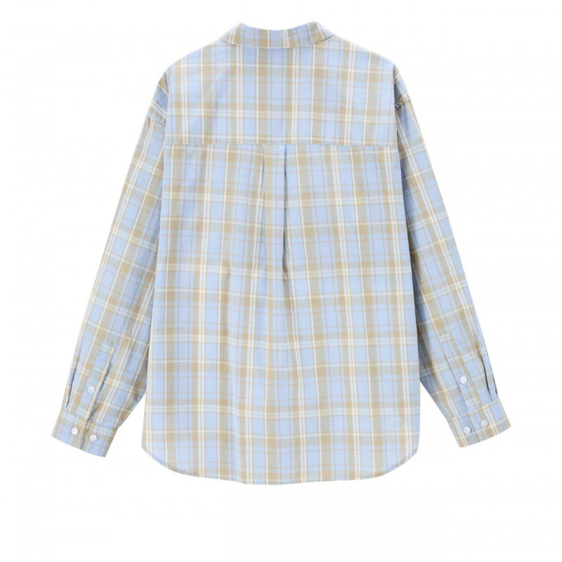 Unisex Boxy-kariertes Overshirt mit Hemdkragen und aufgesetzter Brusttasche Nord Taschen