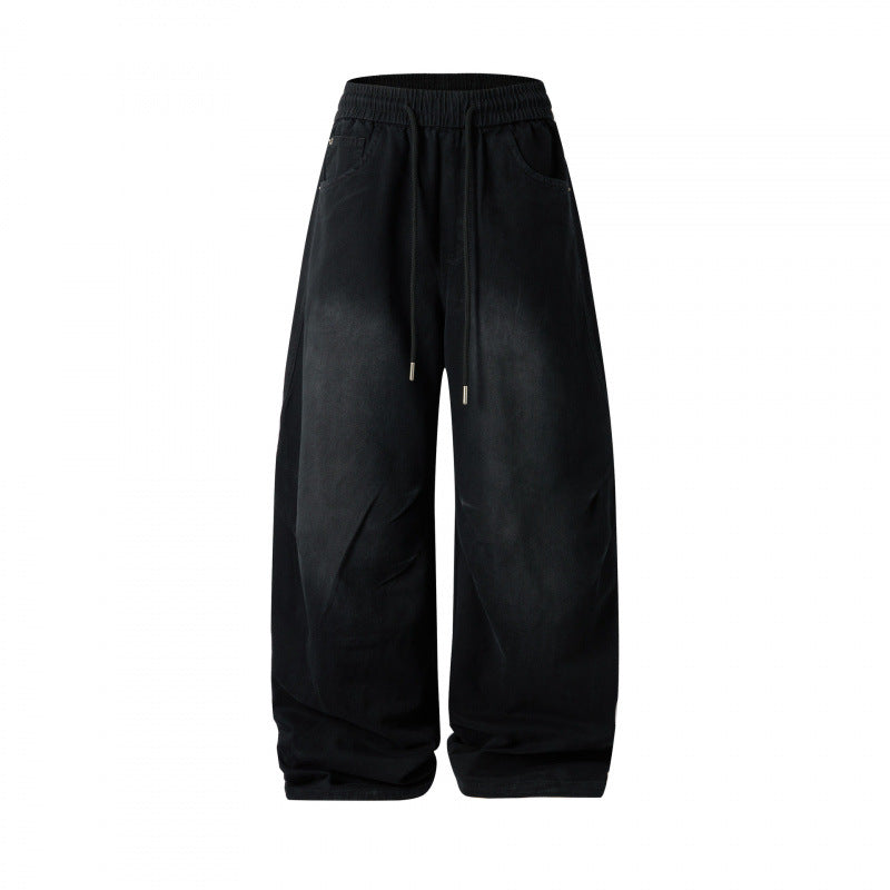 [Damen] Weite Culotte‑Hose mit hohem Elastikbund, Tunnelzug und Eingrifftaschen Nord Taschen