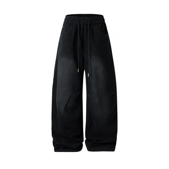 [Damen] Weite Culotte‑Hose mit hohem Elastikbund, Tunnelzug und Eingrifftaschen Nord Taschen