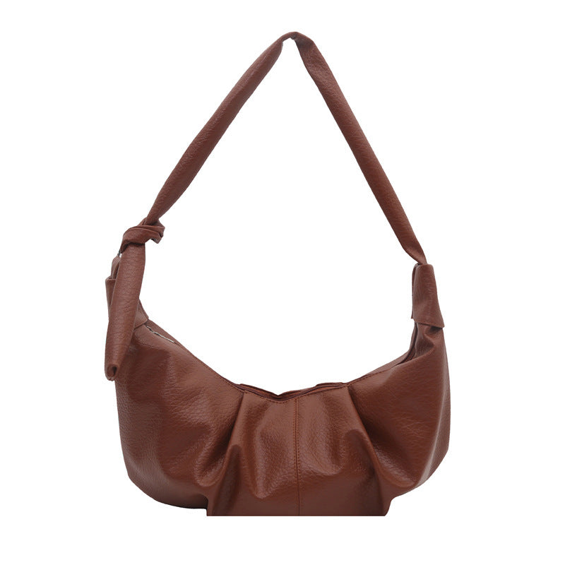 Damen Hobo-Tasche aus weichem Leder mit modischem Knotenverschluss Nord Taschen