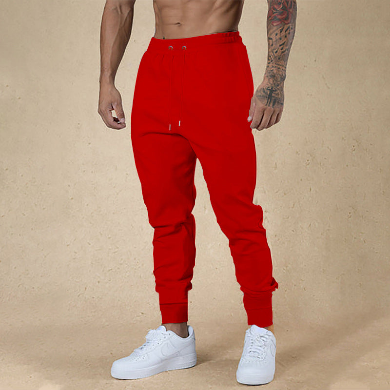 Herren Slim-Fit Jogginghose mit elastischem Bund und Rippbündchen Nord Taschen