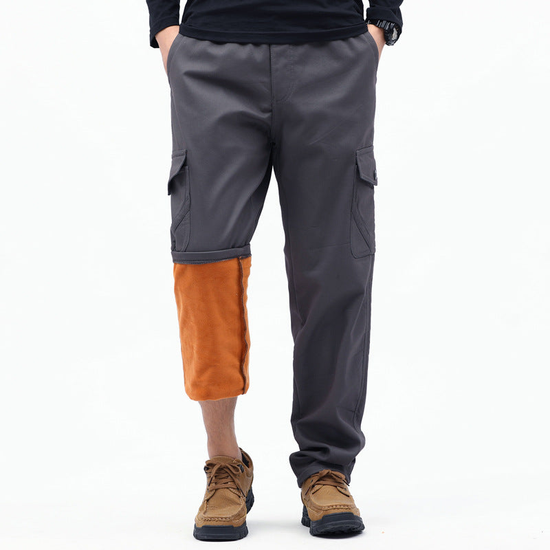 Herren Technische Cargohose mit Thermofutter-Innenbein, aufgesetzten Taschen & verstellbarem Saum Nord Taschen