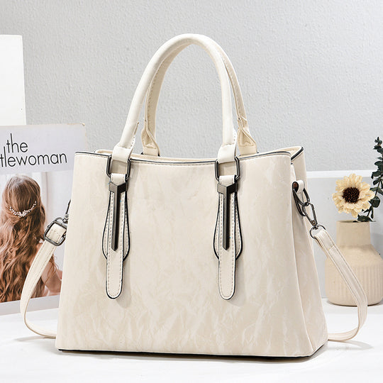 Damen Handtasche mit strukturiertem Obermaterial und abnehmbarem Schulterriemen Nord Taschen