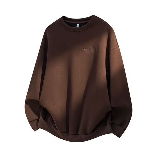 Unisex Oversize Baumwoll-Sweatshirt mit Rundhalsausschnitt, feiner Bruststickerei und elastischem Saum Nord Taschen
