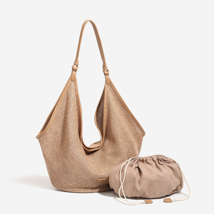 Damen Hobo-Tasche aus hochwertigem, luftigem Gewebe mit elegantem Design Nord Taschen