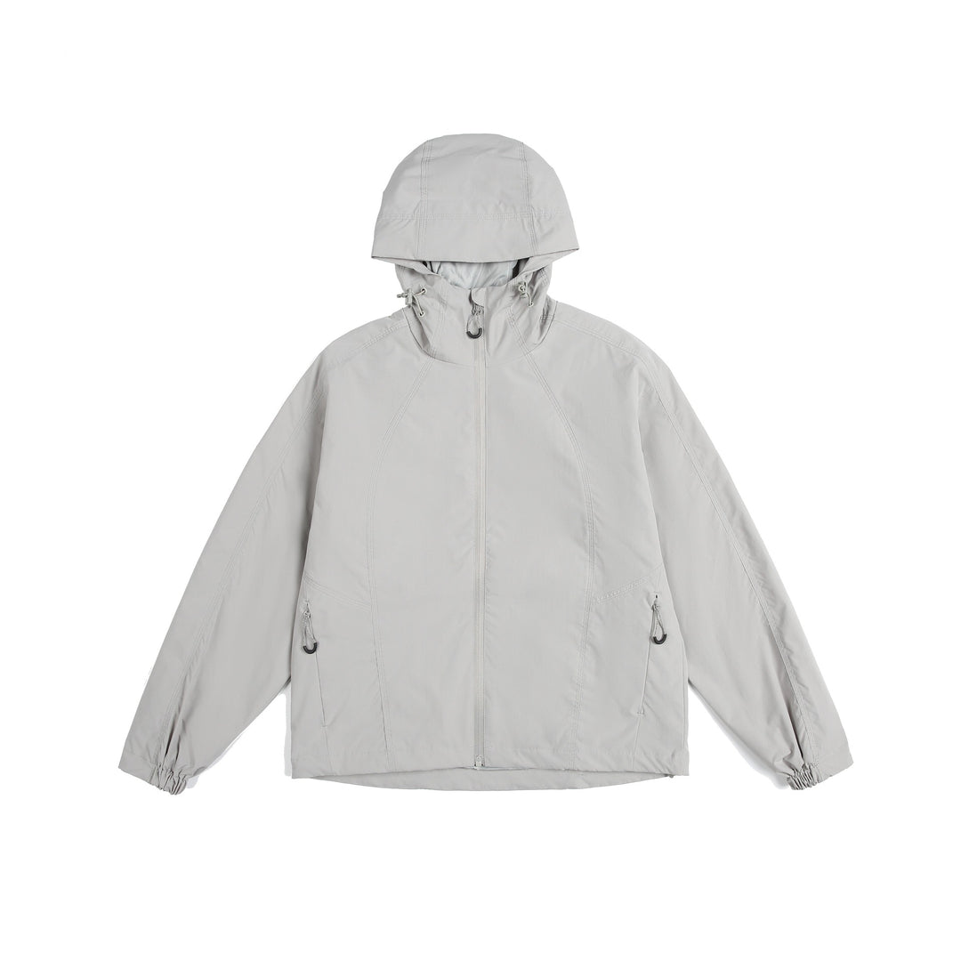 Damen leichte Windjacke mit Kapuze, verstellbarem Saum und wasserabweisender Funktion Nord Taschen