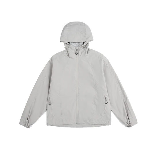 Damen leichte Windjacke mit Kapuze, verstellbarem Saum und wasserabweisender Funktion Nord Taschen