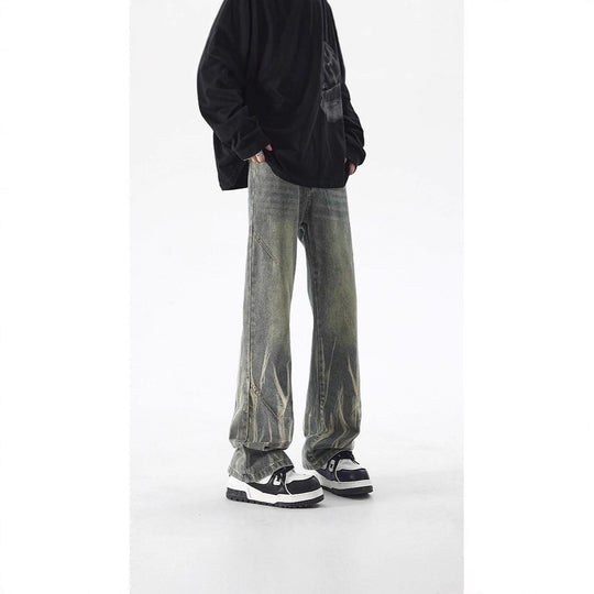 Damen Trendige Weitbein-Jeans Nord Taschen