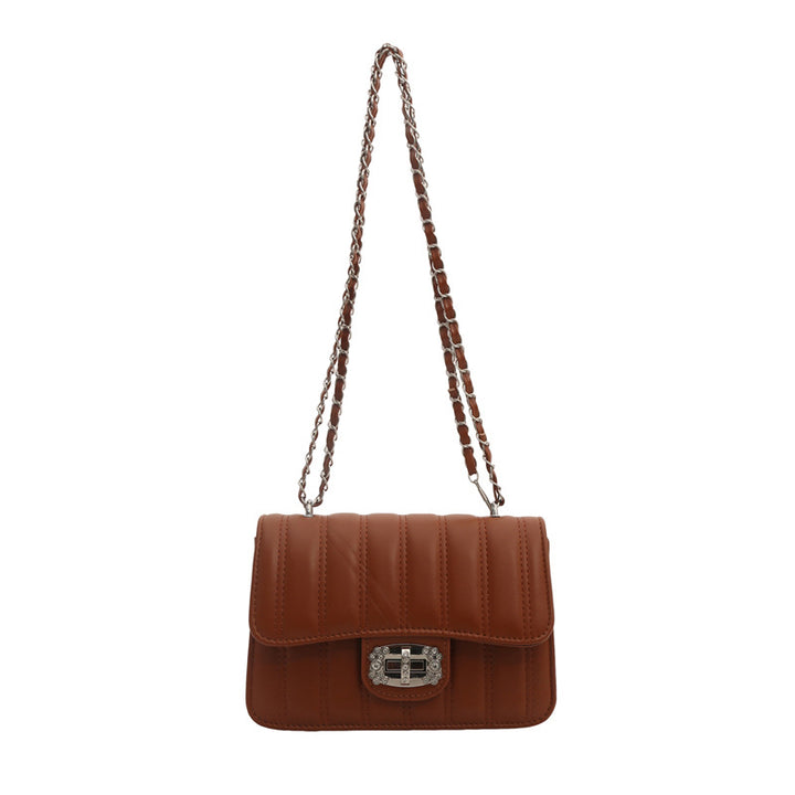 Damen Umhängetasche mit gestepptem Design und elegantem Verschluss Nord Taschen
