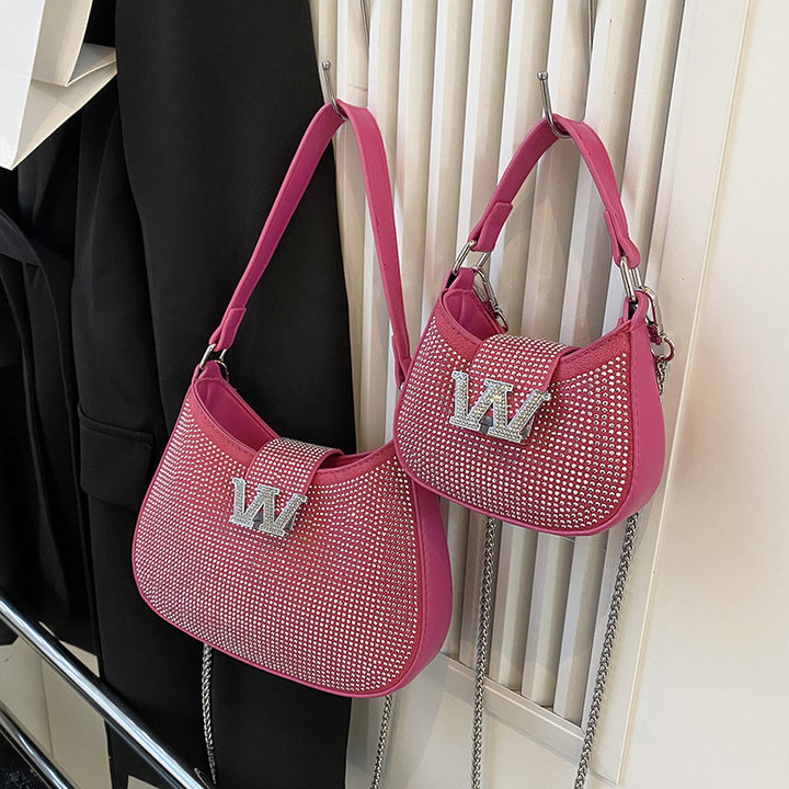 Damen exklusive Glamour-Handtasche mit funkelnden Strasssteinen Nord Taschen