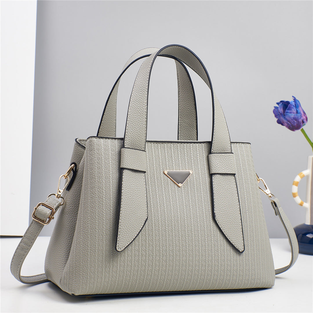 Damen elegante Handtasche mit strukturiertem Obermaterial und abnehmbarem Schulterriemen Nord Taschen
