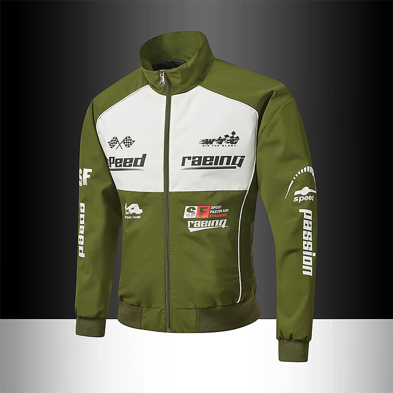 Herren Rennsport-Trackjacke im Retro-Motorsport-Stil Nord Taschen