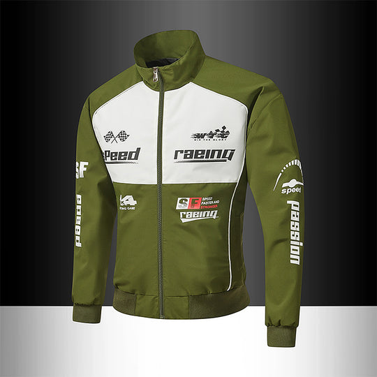 Herren Rennsport-Trackjacke im Retro-Motorsport-Stil Nord Taschen