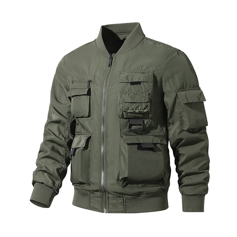 Herren Funktionale Bomberjacke mit zahlreichen Taschen Nord Taschen