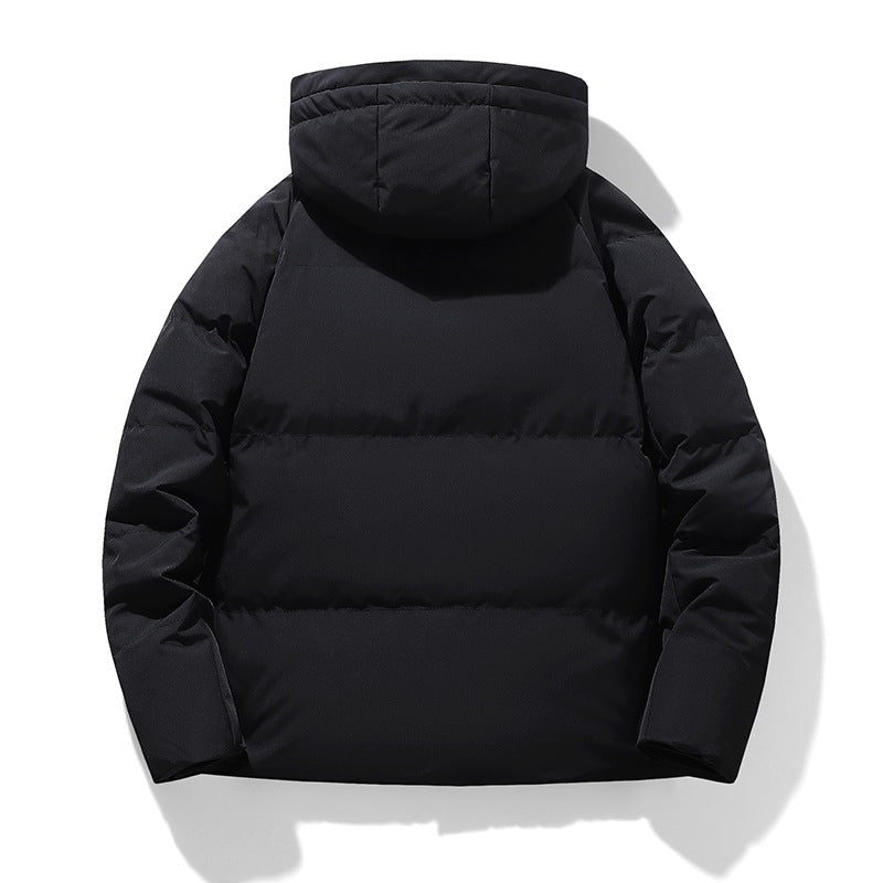 Herren Wattierte Kapuzen-Übergangsjacke mit Thermofüllung und hohem Stehkragen Nord Taschen