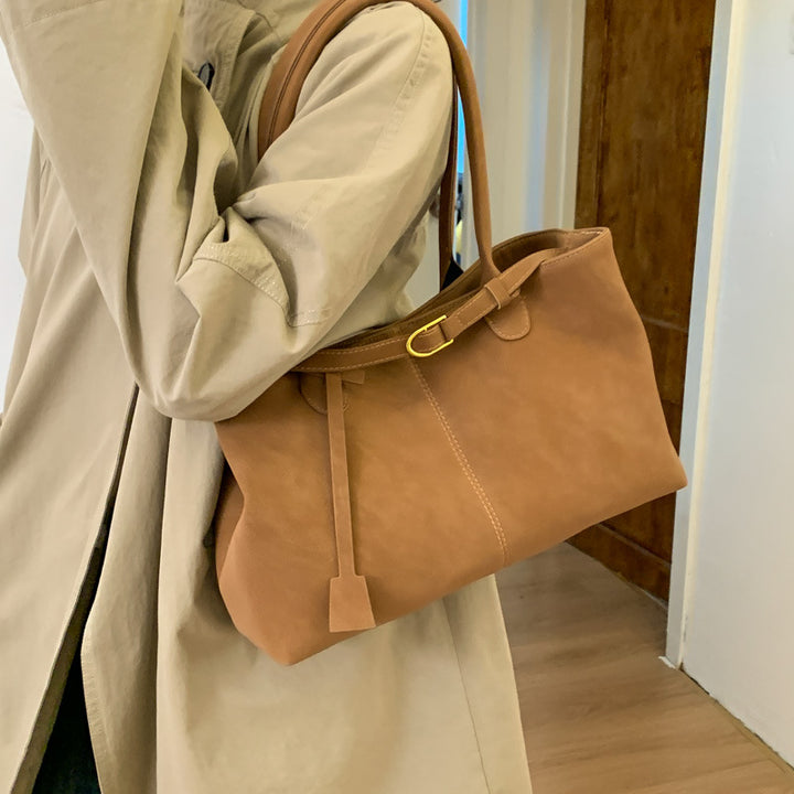 Damen elegante Tote-Handtasche mit glänzendem Detail Nord Taschen