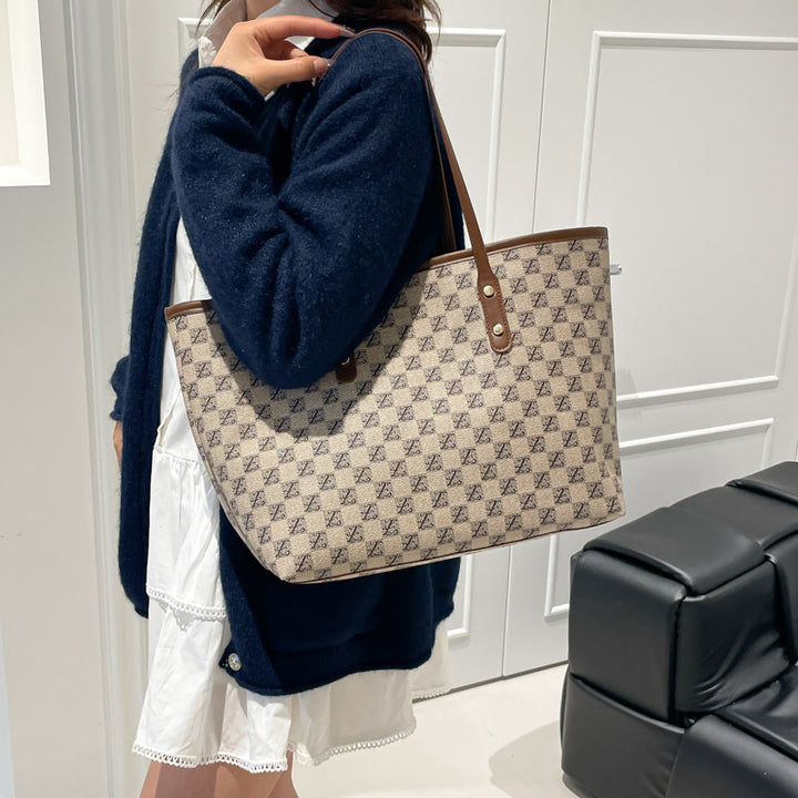 Damen elegante Shopper-Tasche mit stilvollem Logo Nord Taschen