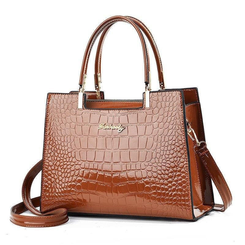 Damen elegante Handtasche im modernen Krokodilleder-Stil Nord Taschen