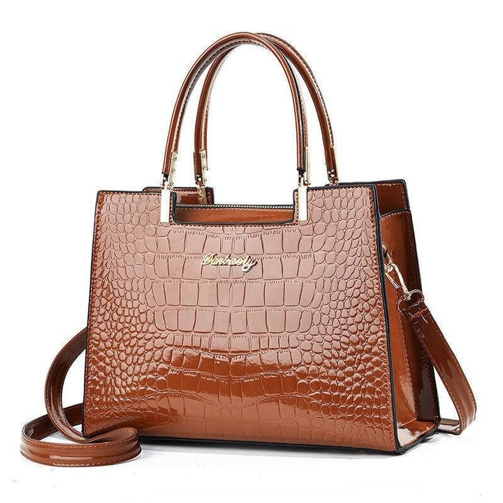 Damen elegante Handtasche im modernen Krokodilleder-Stil Nord Taschen