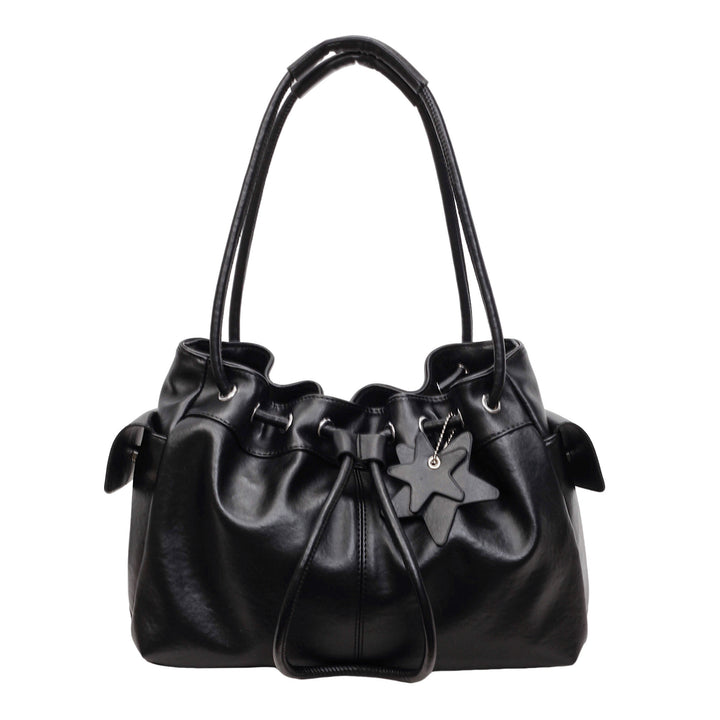 Damen Hobo-Tasche aus weichem Kunstleder mit praktischem Zugbandverschluss Nord Taschen