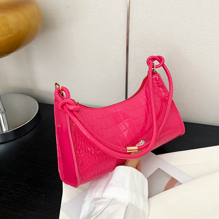 Damen elegante Handtasche mit kroko-ähnlicher Textur Nord Taschen