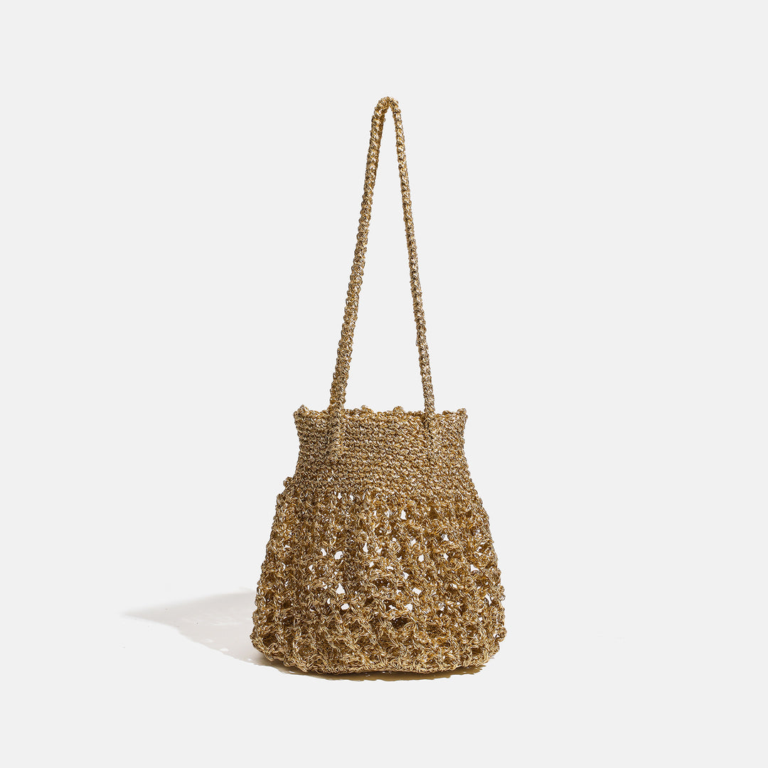 Damen Umhängetasche mit trendigem Netzdesign und verstellbarem Schulterriemen Nord Taschen