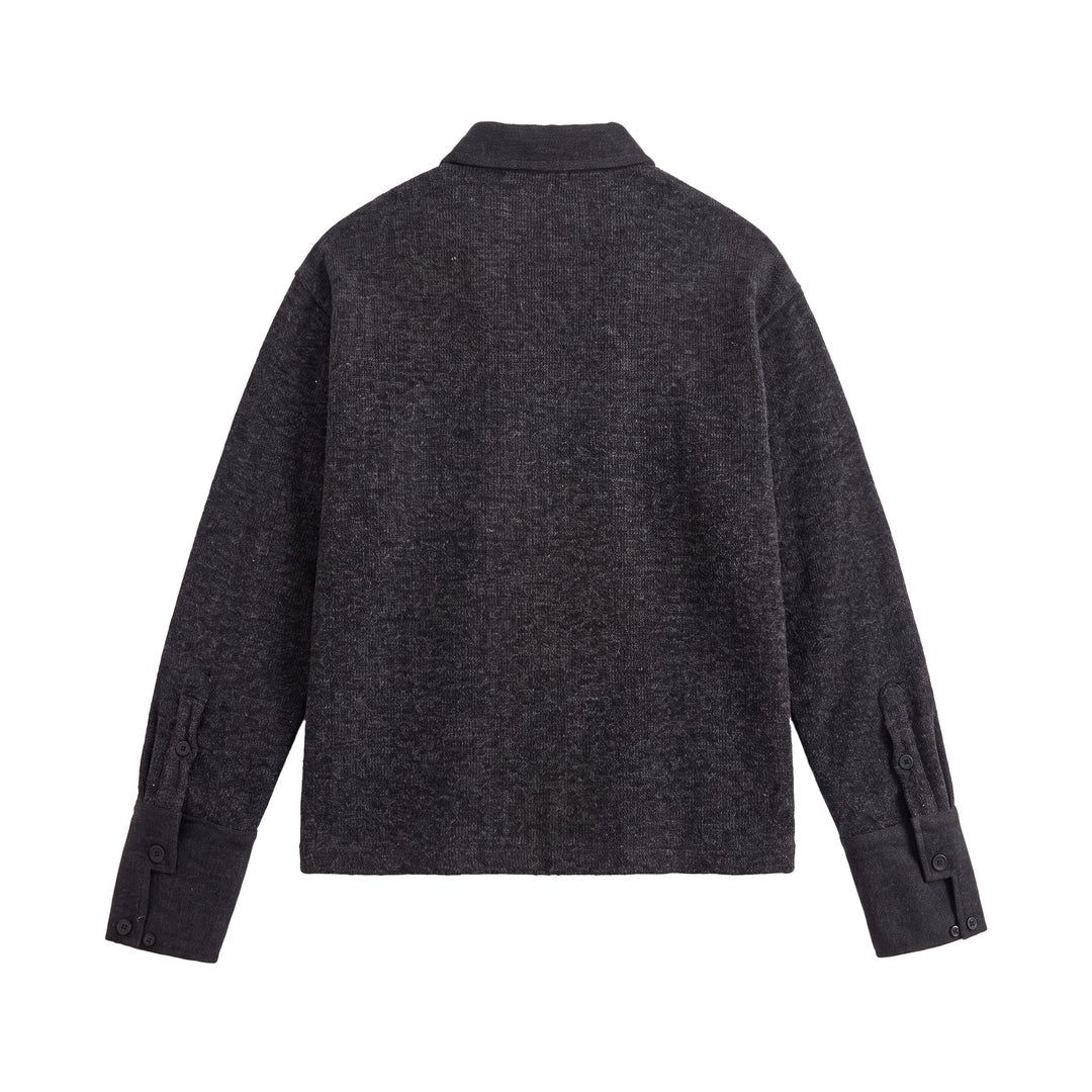 Unisex Boxy‑Polo‑Sweatshirt mit Kontrastkragen und verlängerten Ärmelbündchen Nord Taschen
