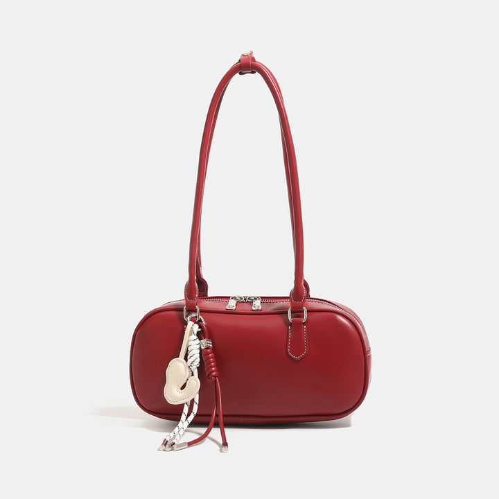 Damen Umhängetasche mit elegantem Herzanhänger und verstellbarem Trageriemen Nord Taschen