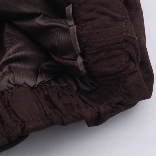 Damen Oversize Veloursjacke mit hohem Stehkragen und elastischem Saum Nord Taschen