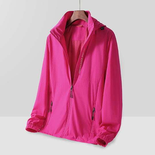 Herren Leichte atmungsaktive Kapuzen-Windjacke mit Mesh-Futter, Reißverschlusstaschen und elastischen Bündchen Nord Taschen