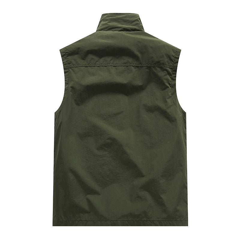Herren  leichtes winddichtes Outdoor-Steppweste mit Reißverschluss und atmungsaktivem Meshfutter Nord Taschen